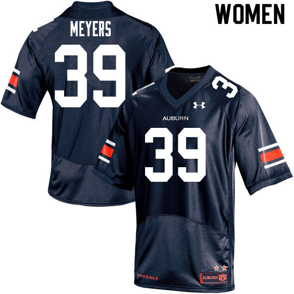 Auburn Tigers Women's Marshall Meyers #39 Navy Under Armour Stitched College 2020 NCAA Authentic Football Jersey YQH8074VU